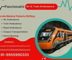 Affordable Panchmukhi Train Ambulance from Guwahati to Delhi for Medical Transfer