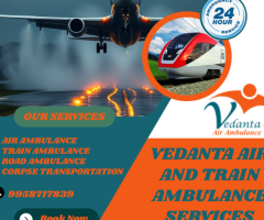 Offers Vedanta train ambulance services in Vellore with a high-tech medical setup